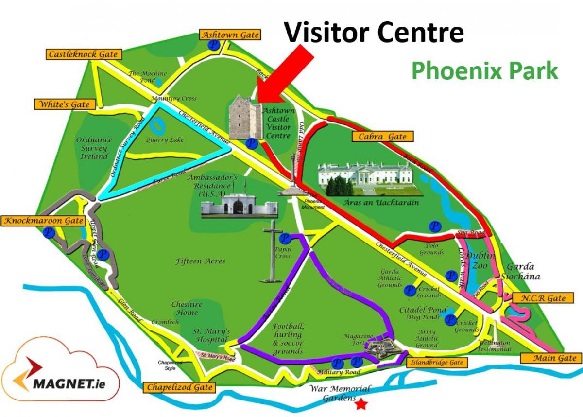 Phoenix park mapě