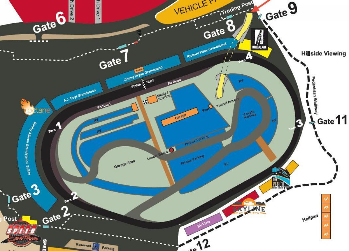 Phoenix raceway mapě