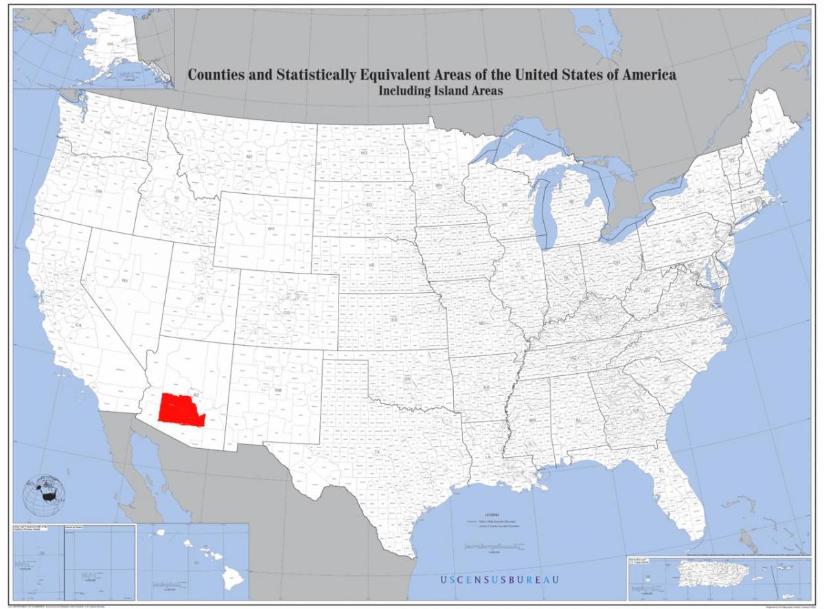 Phoenix spojené státy mapa