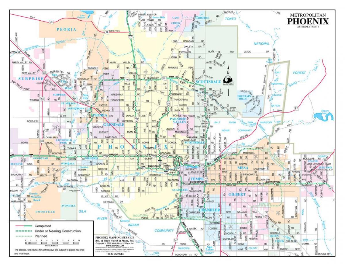 Phoenix street map
