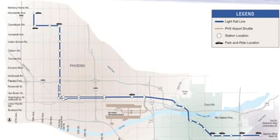 Phoenix light železniční mapa 2016