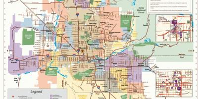 Phoenix autobusové trasy mapě