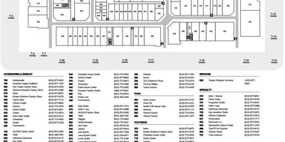 Phoenix outlet mall mapě