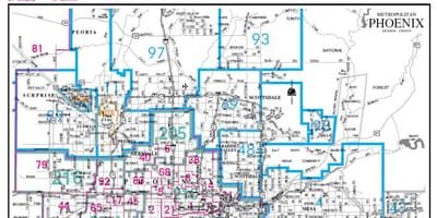 Phoenix union high school district mapě