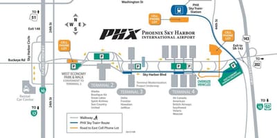 Mapa sky harbor